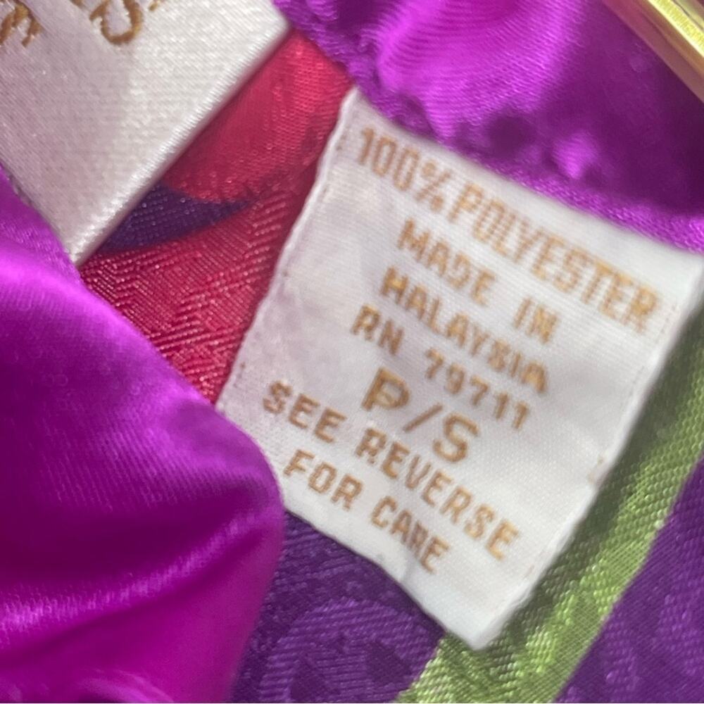 vintage Victoria's Secret Gold Label striped satin robe small - Picture 6 of 7